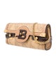 Balmain Raffia Clutch