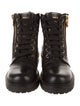 Balmain Girls' Leather Combat Boots
