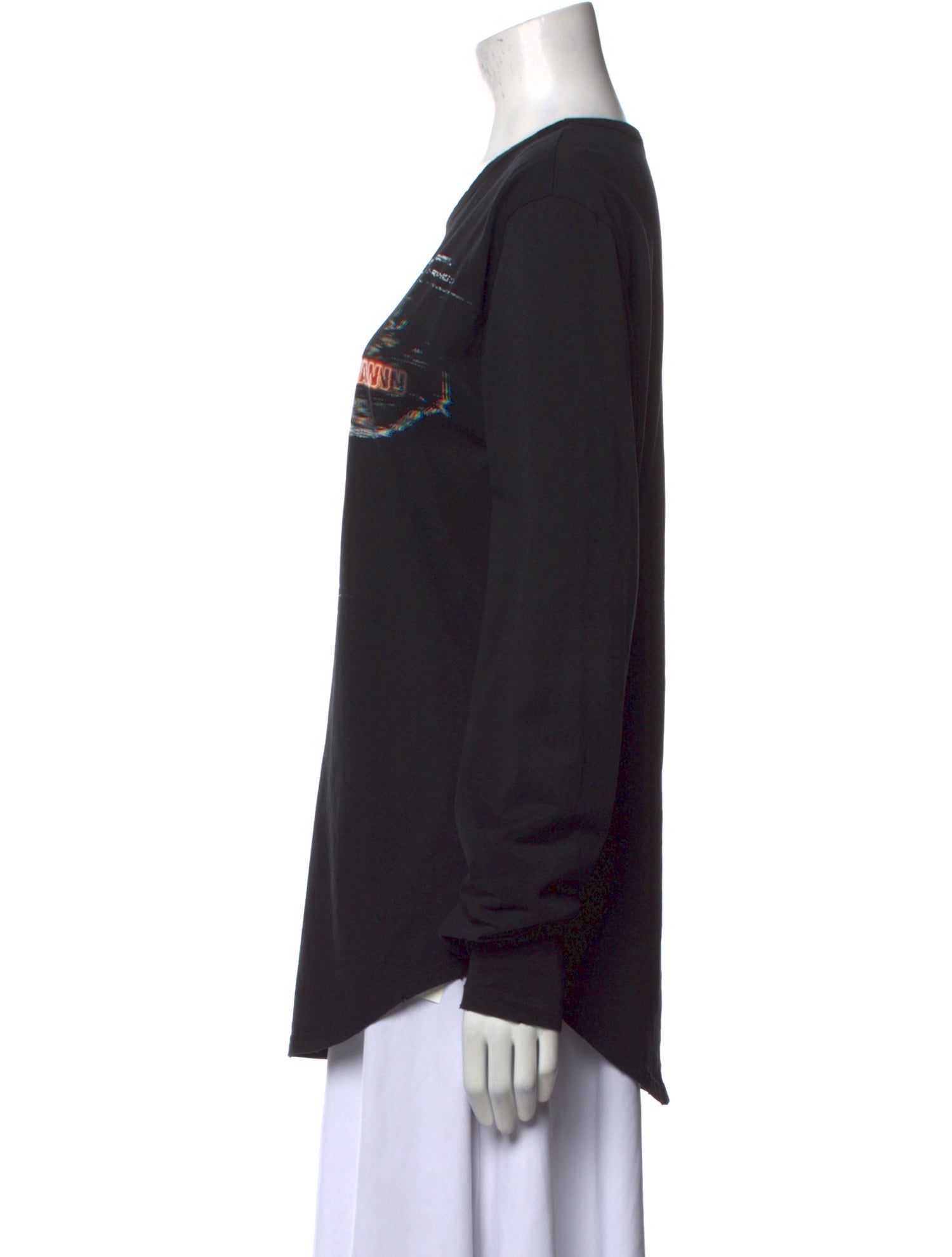 Balmain Graphic Print Crew Neck Sweatshirt