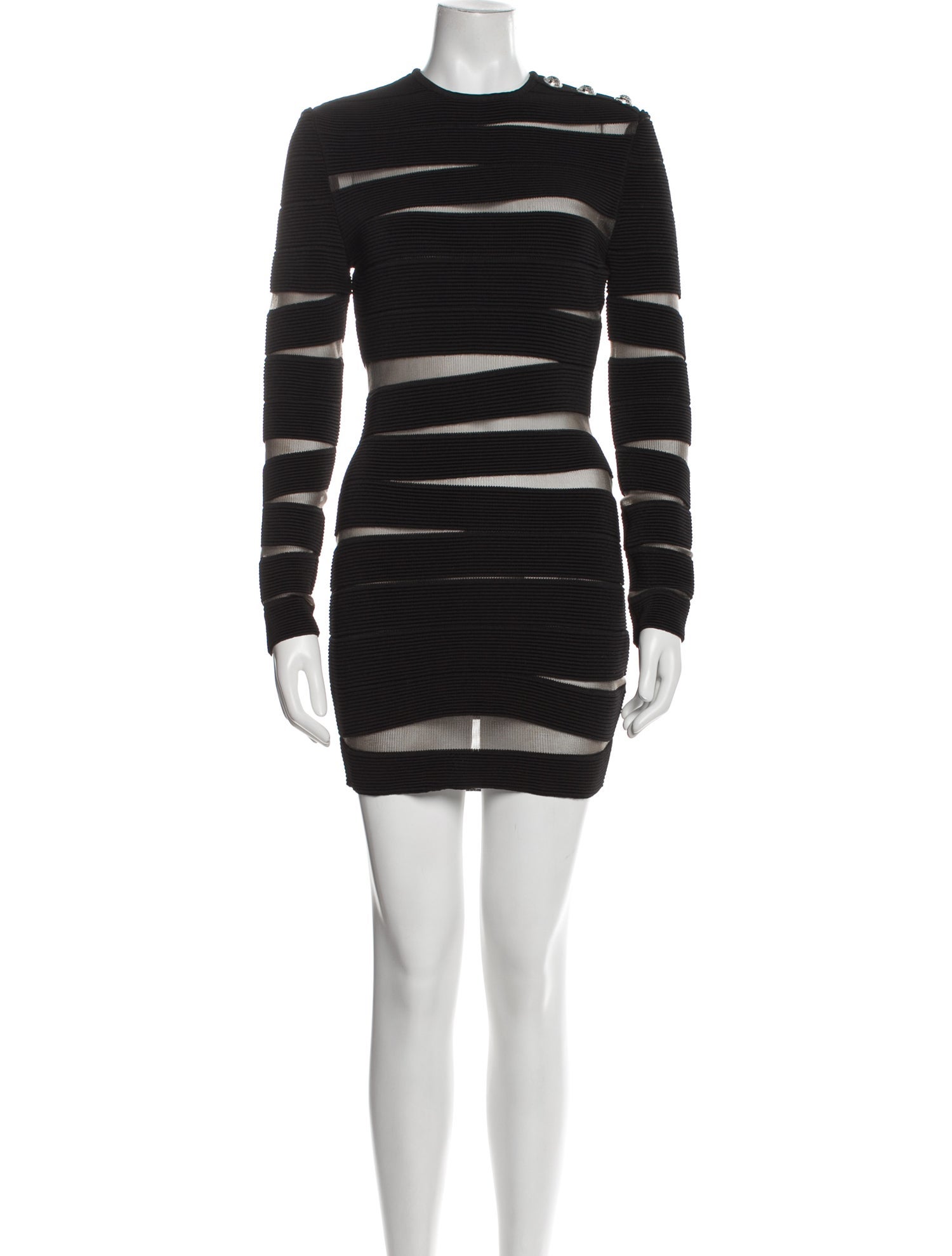 Balmain Striped Mini Dress