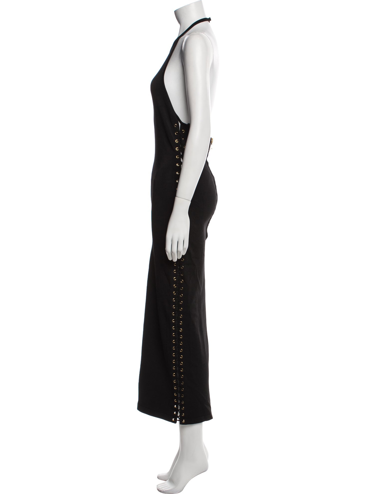 Balmain Halterneck Long Dress