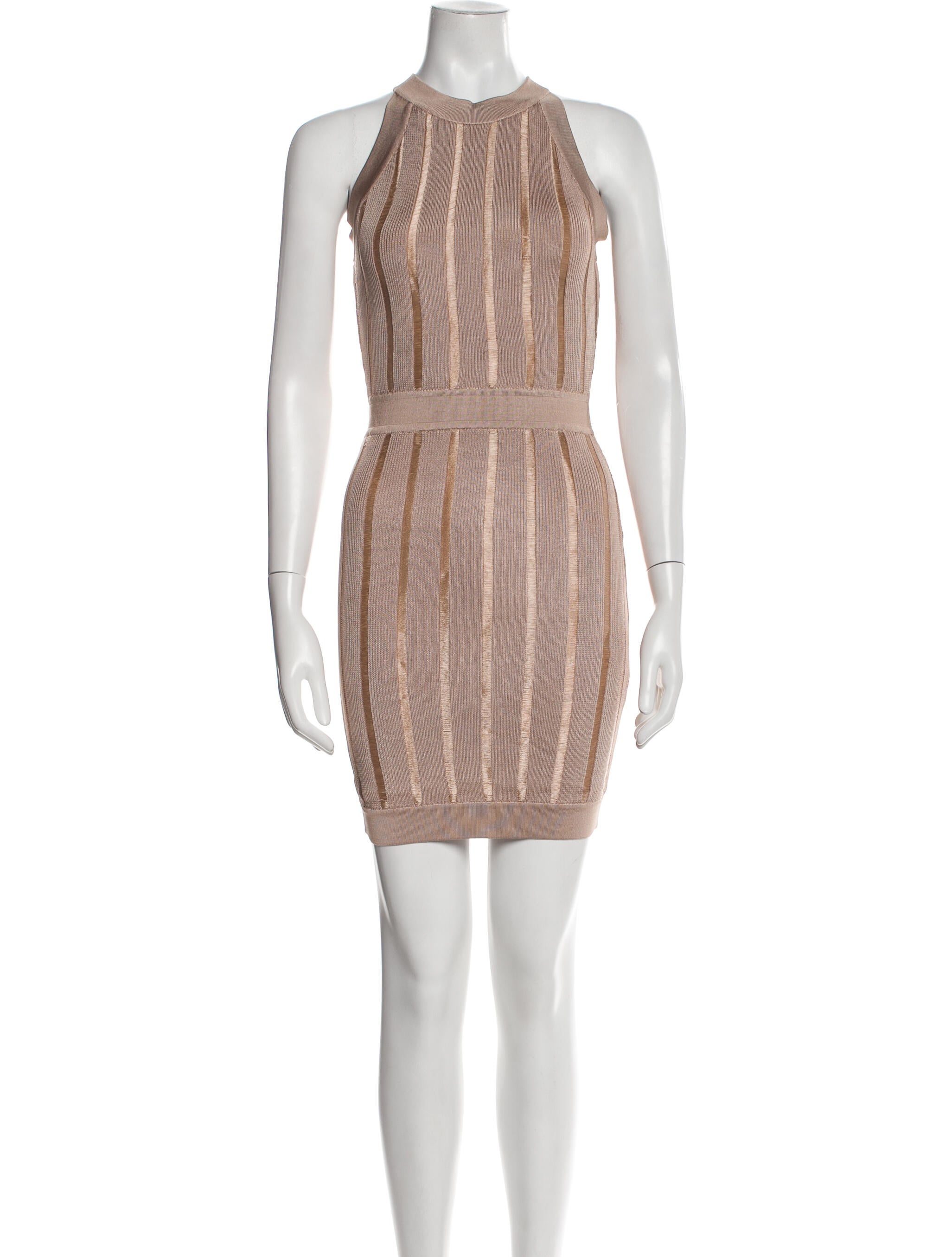 Balmain Crew Neck Mini Dress
