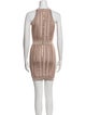Balmain Crew Neck Mini Dress
