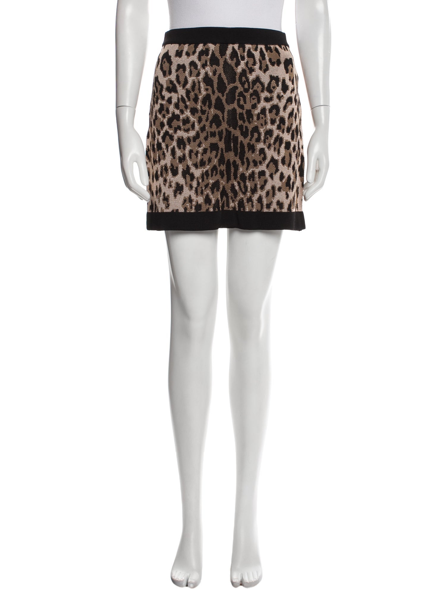 Balmain Animal Print Mini Skirt