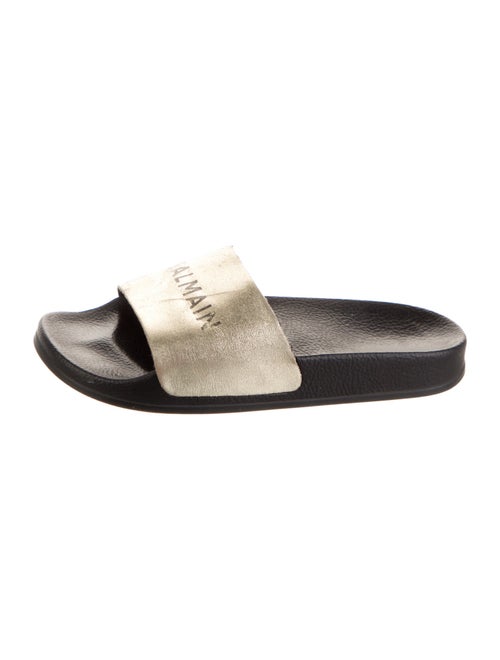 Balmain Rubber Patterned Slides