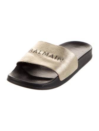 Balmain Rubber Patterned Slides