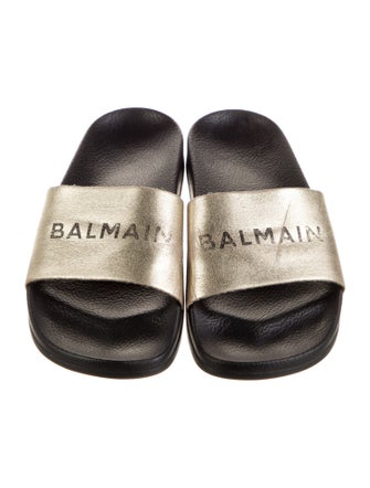 Balmain Rubber Patterned Slides