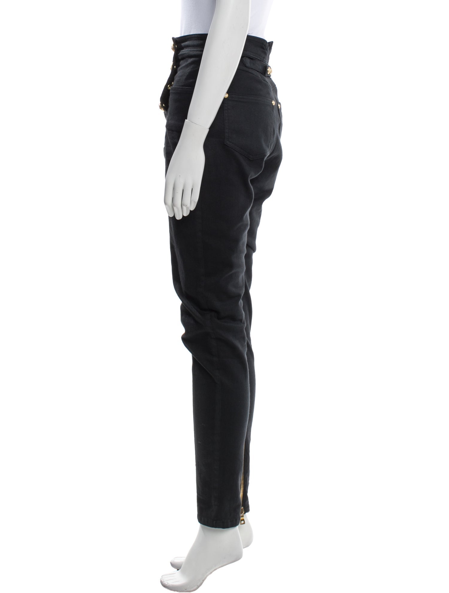 Balmain High-Rise Skinny Leg Jeans