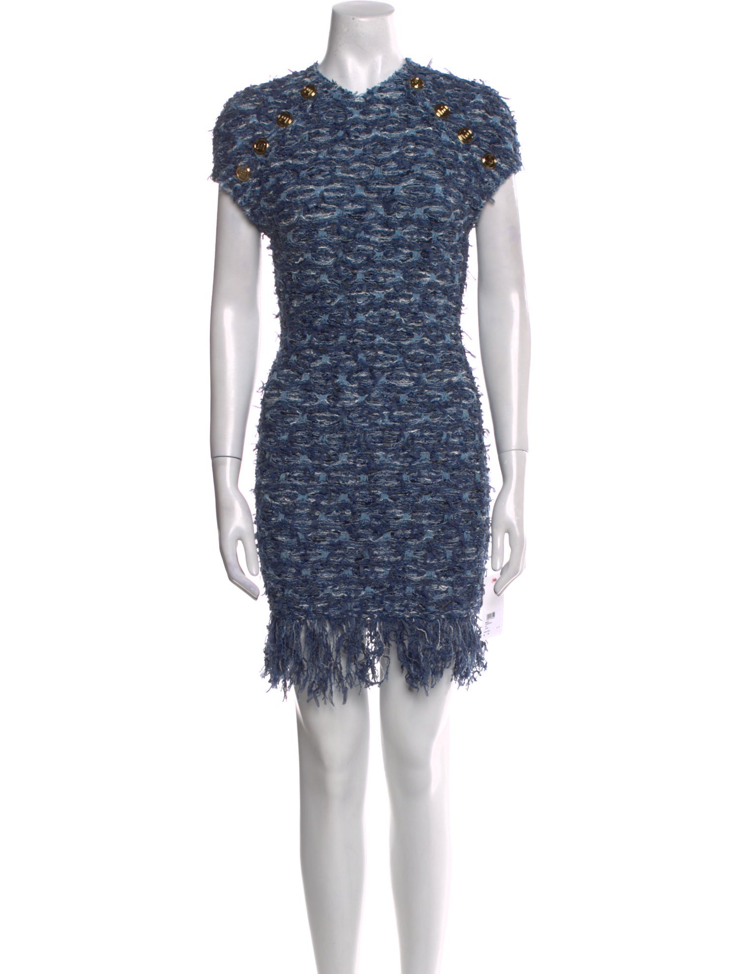 Balmain Tweed Pattern Mini Dress w/ Tags