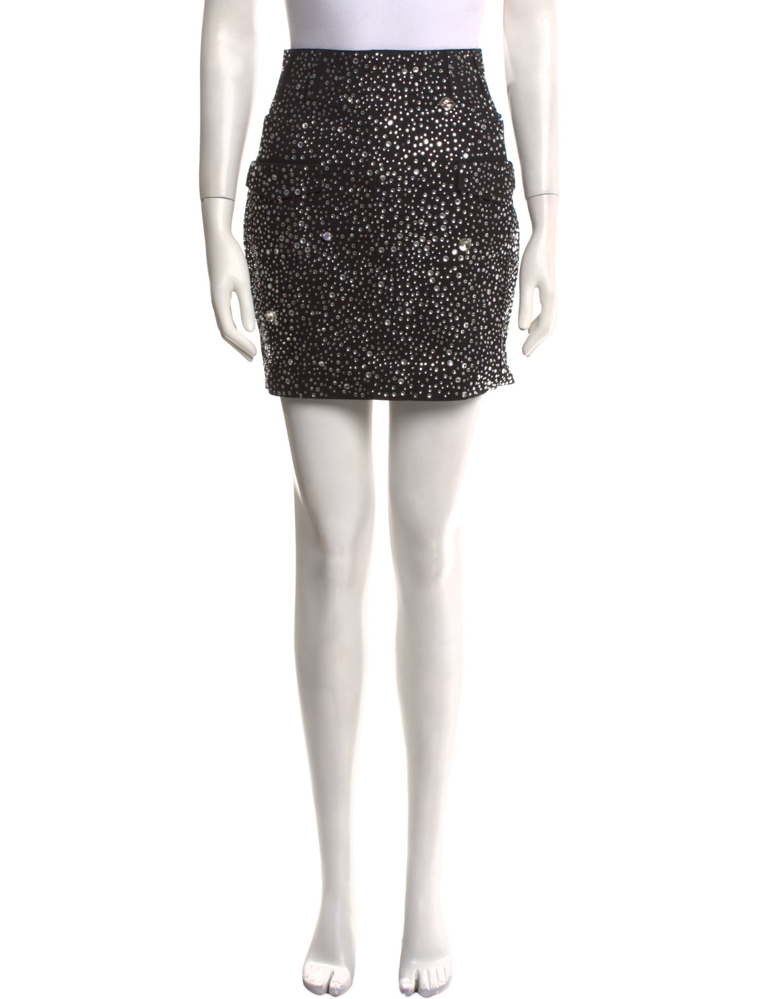 Balmain Crystal Embellishments Mini Skirt w/ Tags