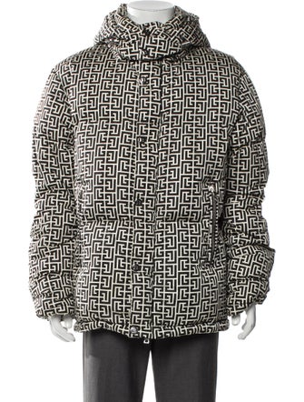 Balmain Printed Puffer Coat