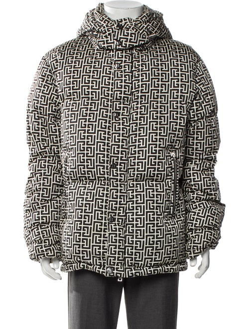 Balmain Printed Puffer Coat
