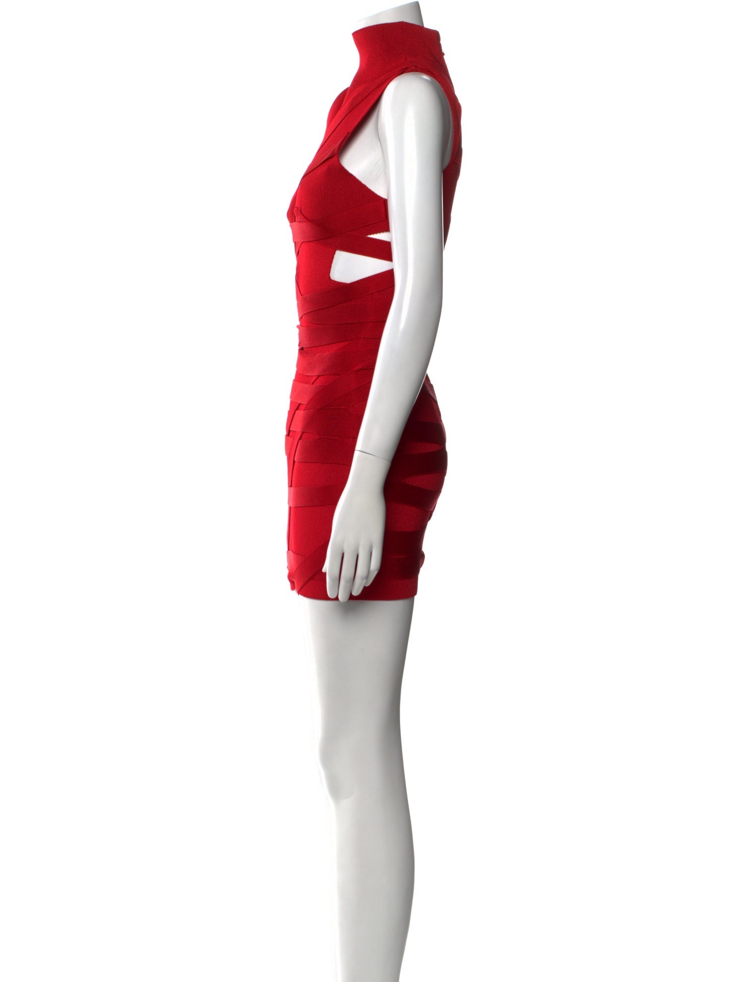 Balmain Mock Neck Mini Dress w/ Tags