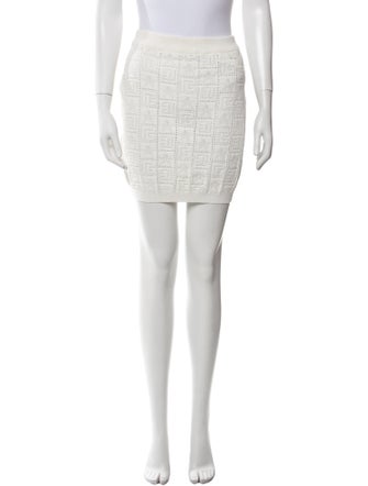 Balmain Patterned Mini Skirt