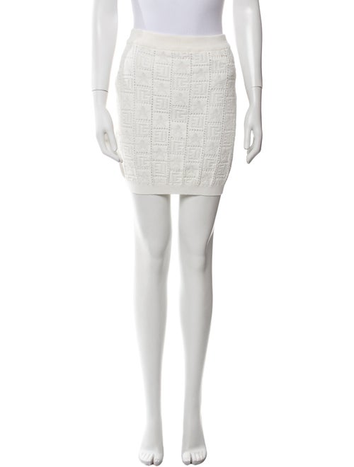 Balmain Patterned Mini Skirt