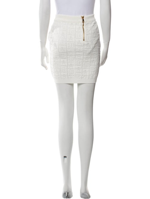Balmain Patterned Mini Skirt