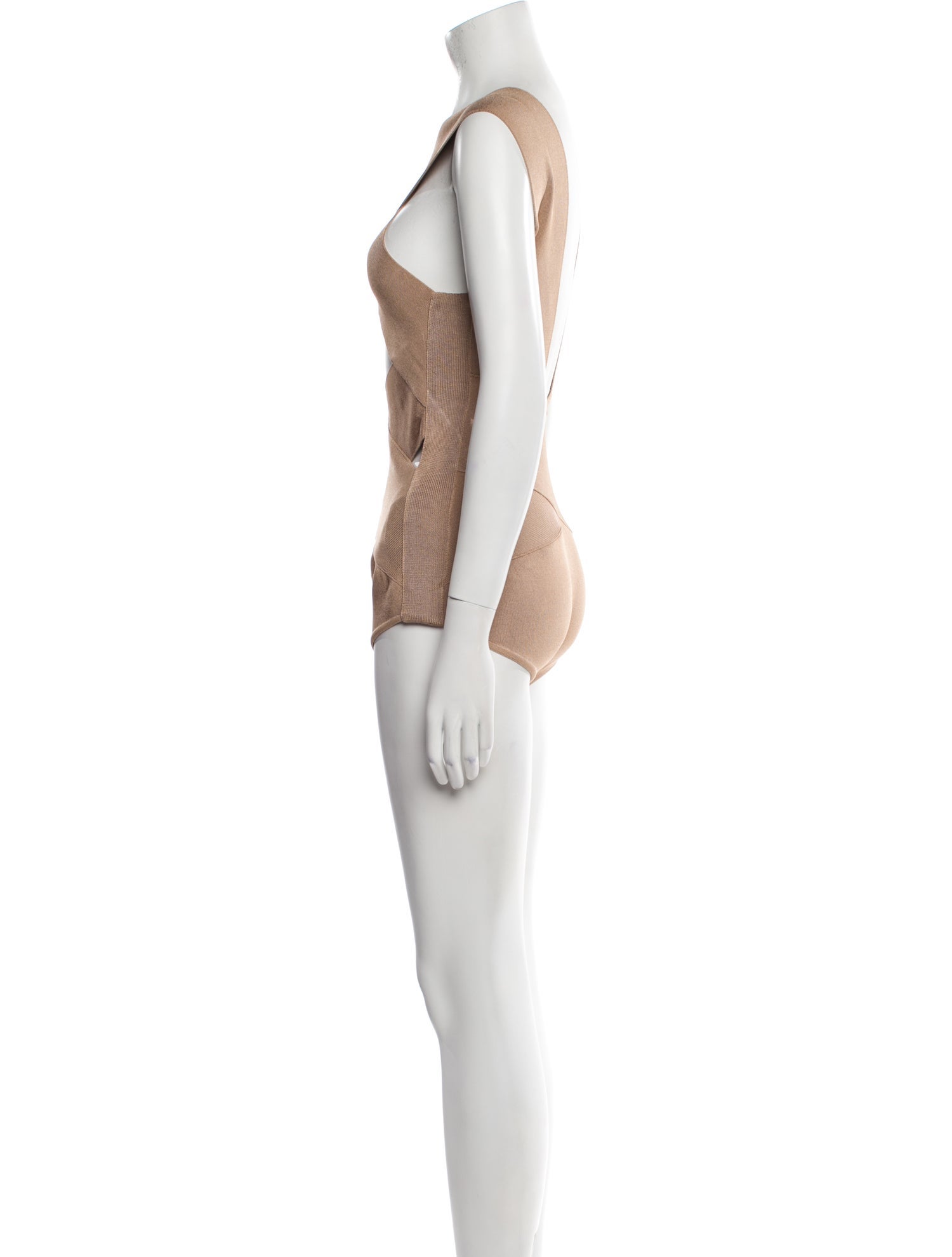 Balmain V-Neck Sleeveless Bodysuit