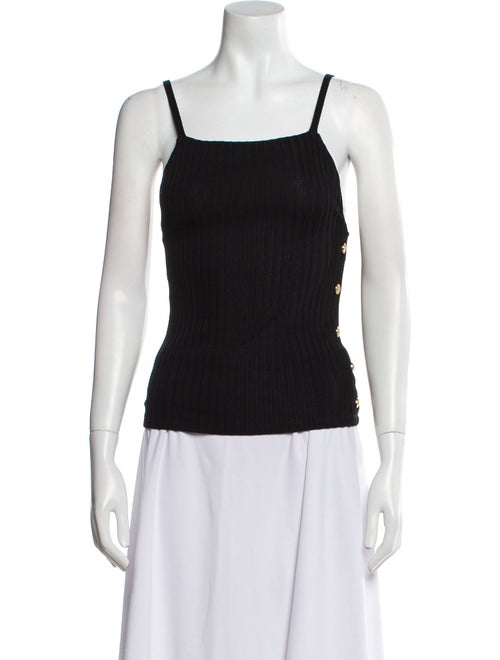 Balmain Square Neckline Sleeveless Top
