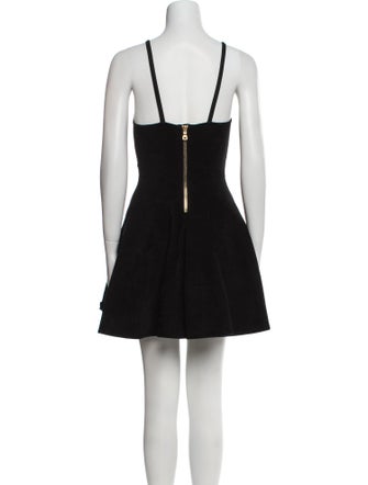 Balmain Square Neckline Mini Dress