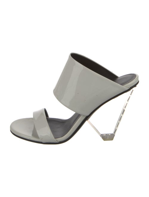 Balmain Patent Leather Slides