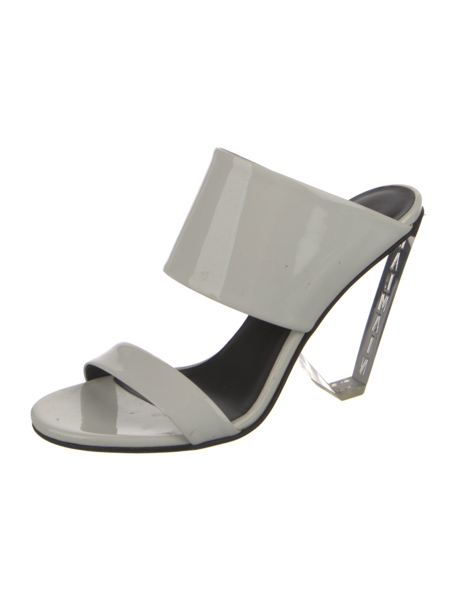 Balmain Patent Leather Slides