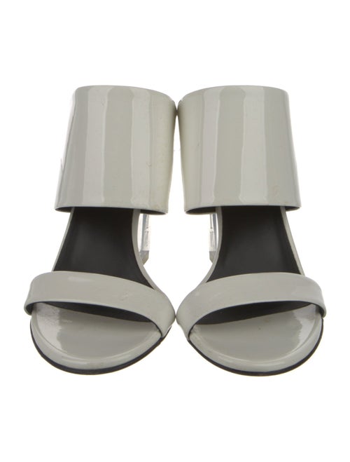 Balmain Patent Leather Slides