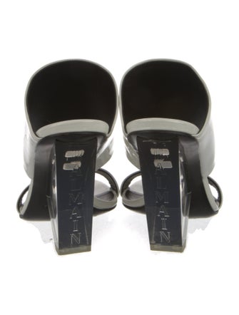 Balmain Patent Leather Slides