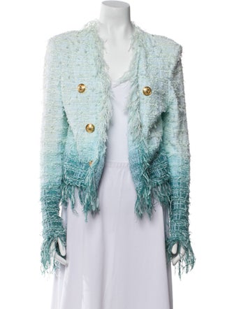 Balmain Tweed Tweed Pattern Jacket