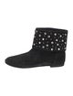 Giuseppe Zanotti x Balmain Suede Crystal Embellishments Boots