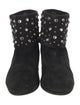 Giuseppe Zanotti x Balmain Suede Crystal Embellishments Boots