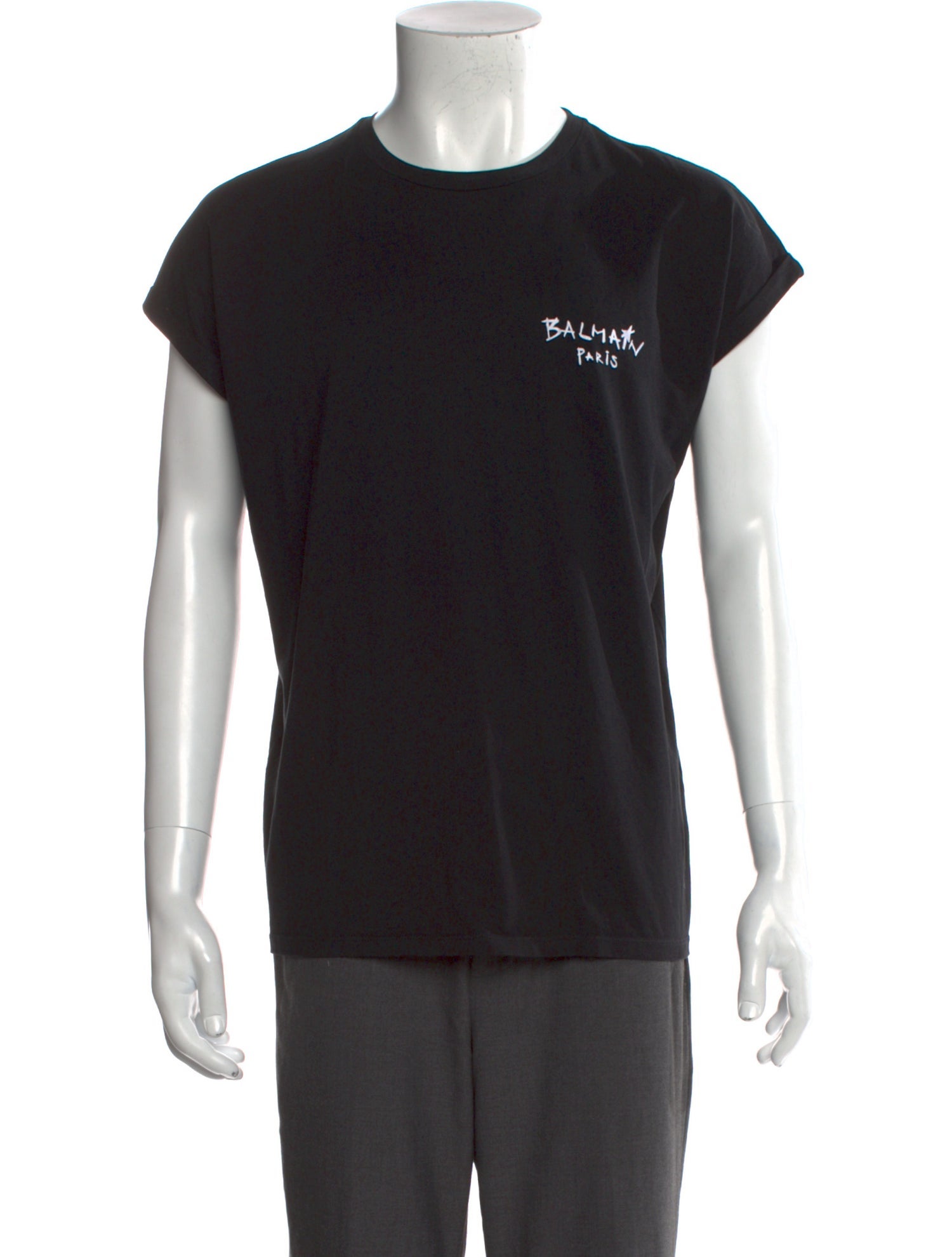 Balmain Graphic Print Crew Neck T-Shirt