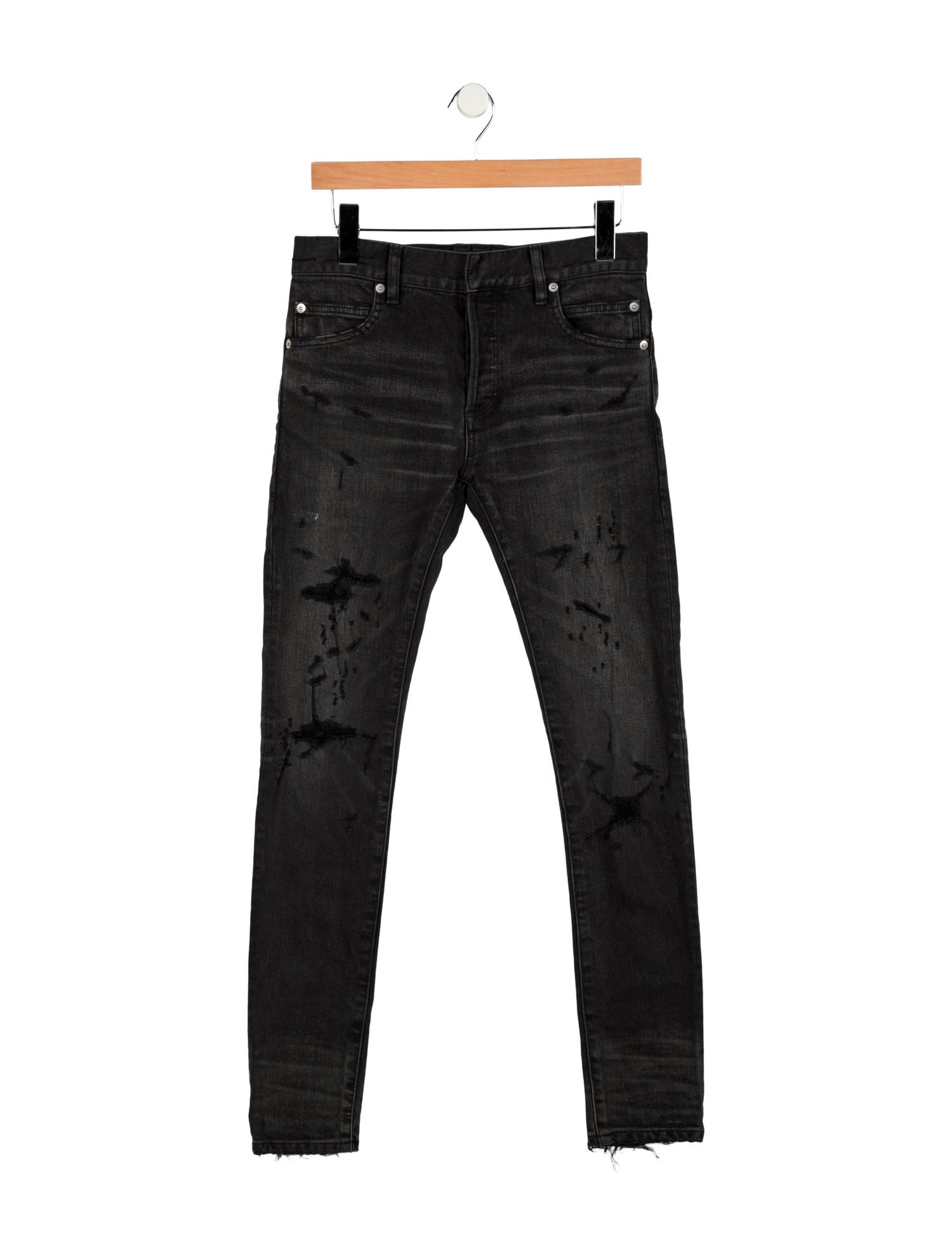 Balmain Mid-Rise Skinny Leg Jeans