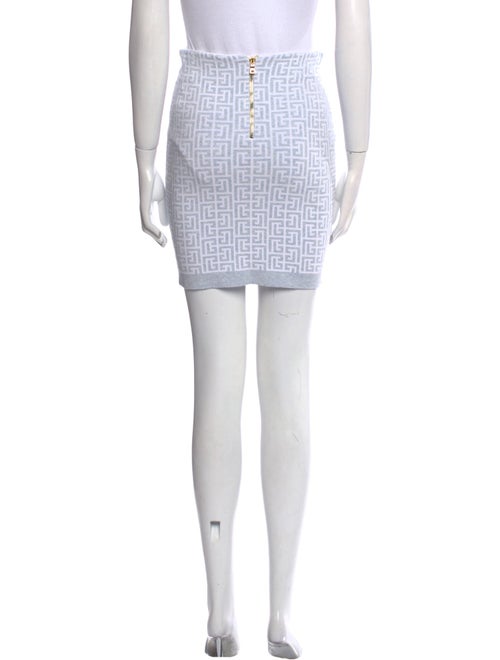 Balmain Printed Mini Skirt