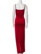 Balmain Scoop Neck Long Dress