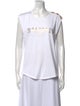 Balmain Graphic Print Scoop Neck T-Shirt