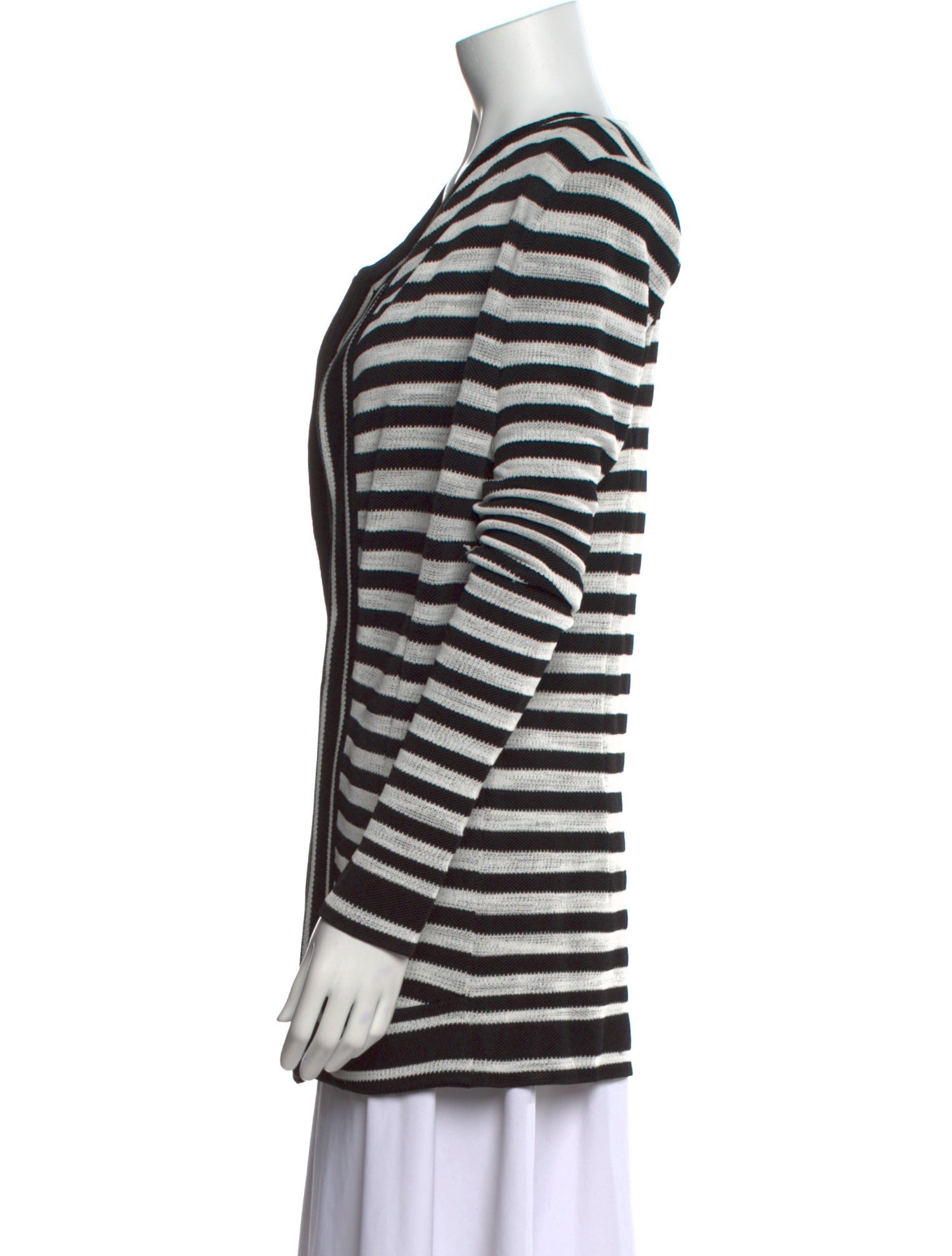 Balmain Striped V-Neck Sweater