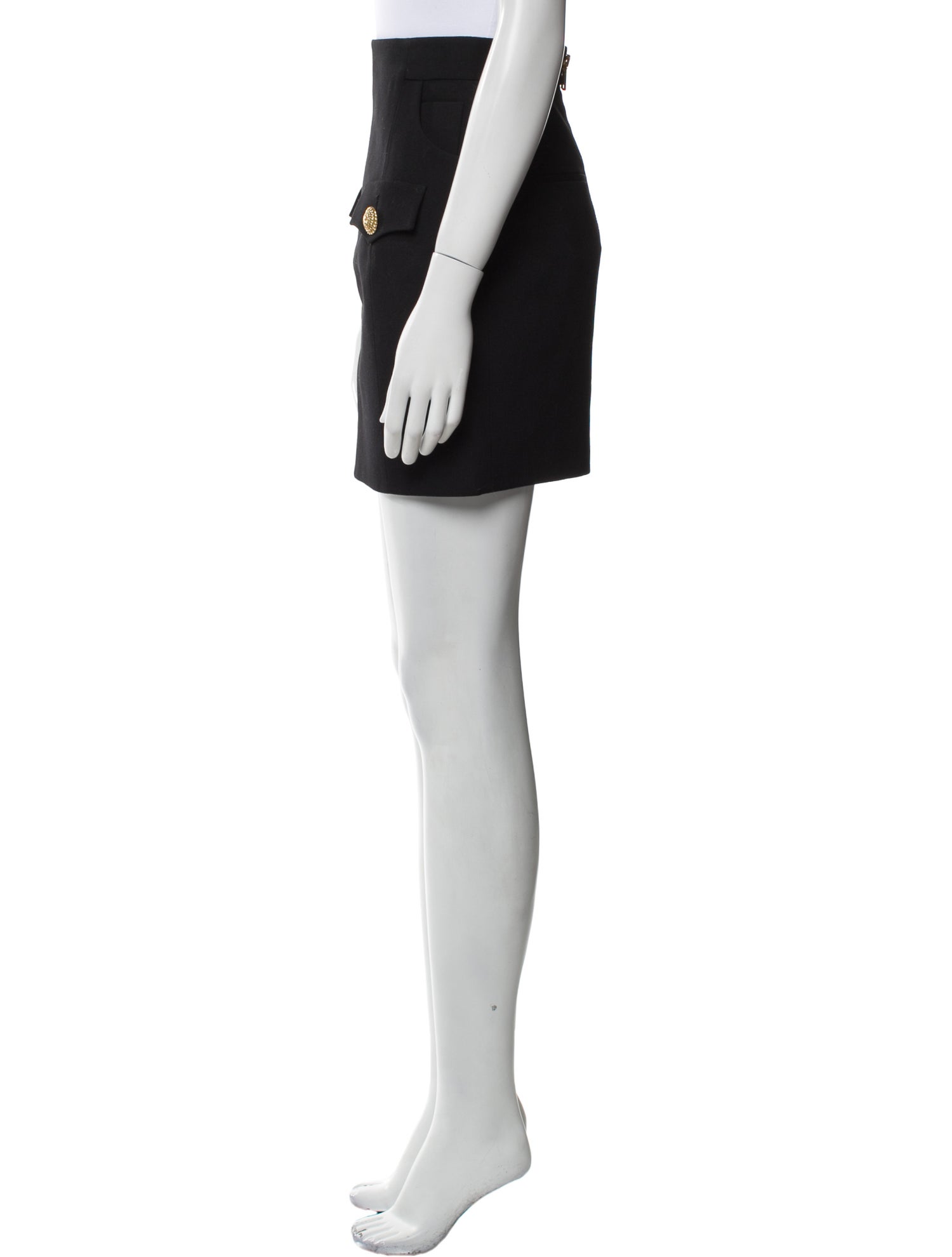 Balmain Wool Mini Skirt w/ Tags