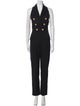 Balmain Virgin Wool Halterneck Jumpsuit