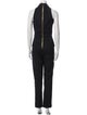 Balmain Virgin Wool Halterneck Jumpsuit