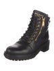 Balmain Leather Combat Boots