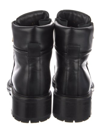 Balmain Leather Combat Boots