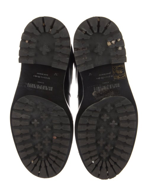 Balmain Leather Combat Boots