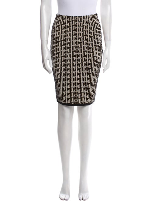 Balmain Virgin Wool Knee-Length Skirt