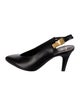 Balmain Leather Slingback Pumps