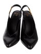 Balmain Leather Slingback Pumps