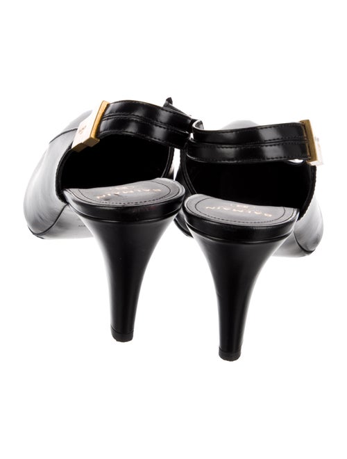 Balmain Leather Slingback Pumps