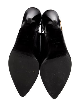 Balmain Leather Slingback Pumps