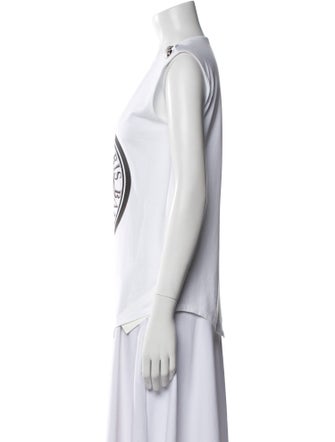 Balmain Graphic Print Scoop Neck T-Shirt