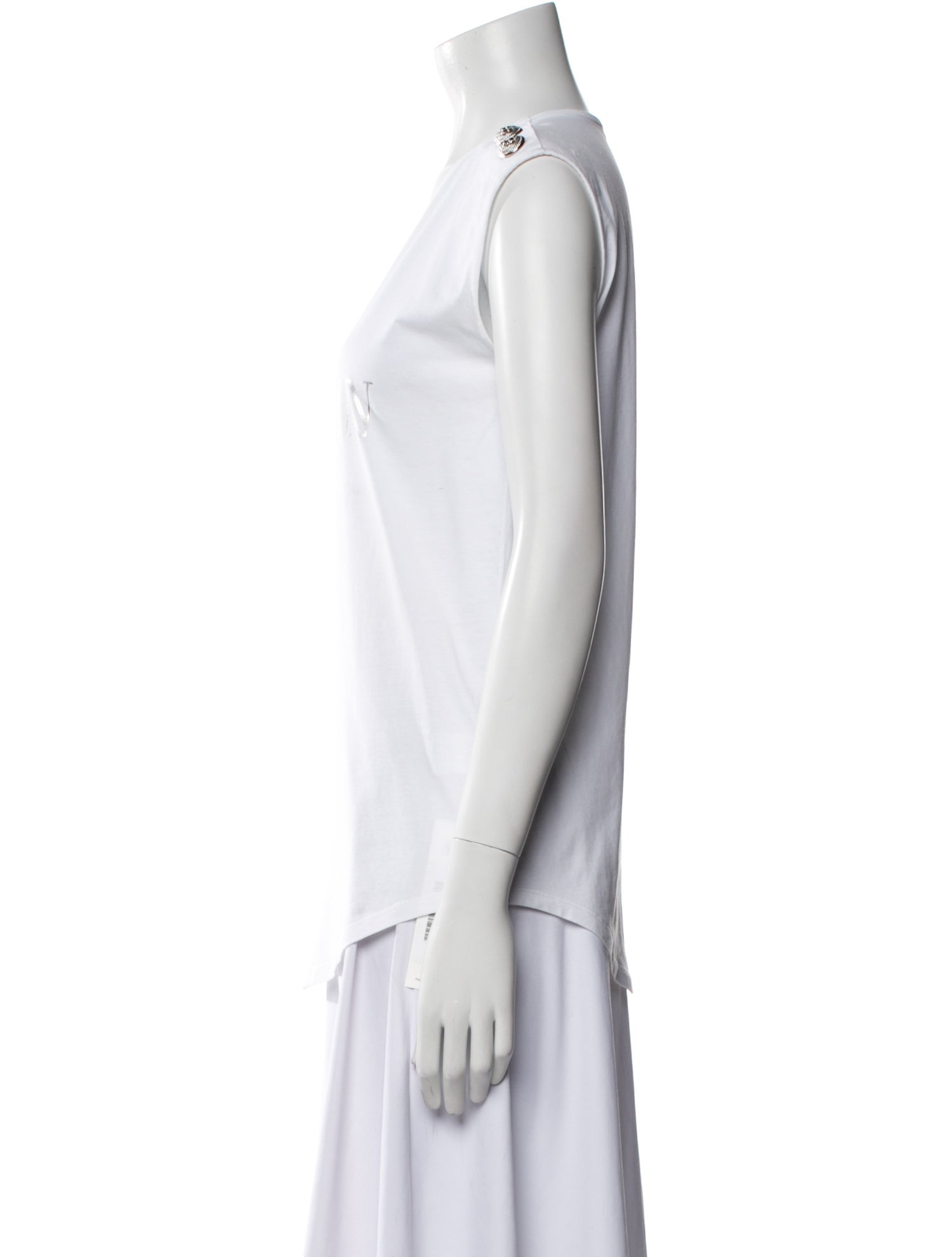 Balmain Graphic Print Scoop Neck T-Shirt