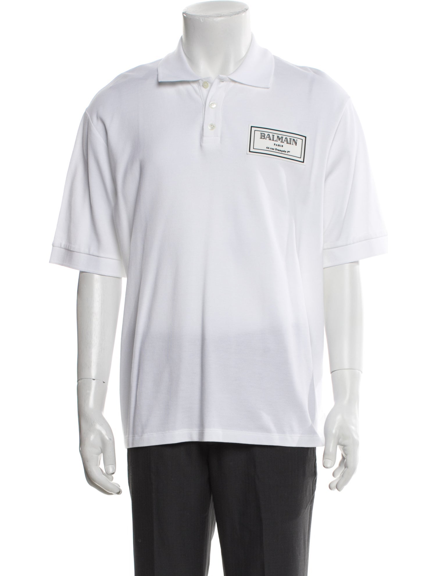 Balmain Collar Short Sleeve Polo Shirt w/ Tags